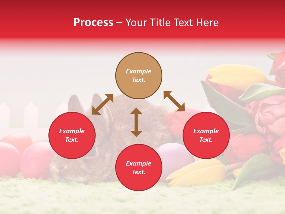 Himmel Osterhase Zwergkaninchen PowerPoint Template