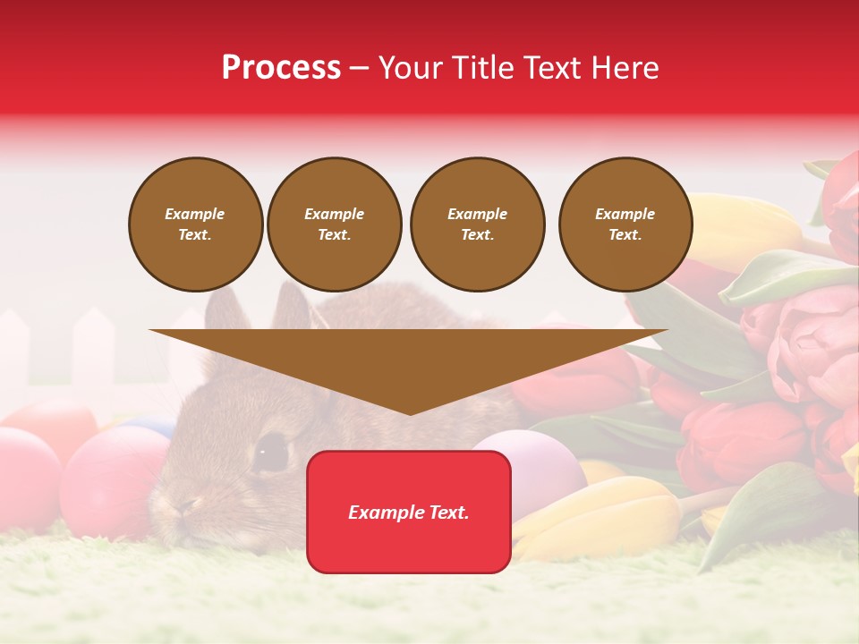 Himmel Osterhase Zwergkaninchen PowerPoint Template