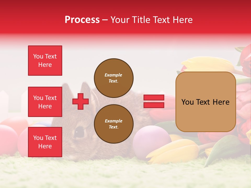Himmel Osterhase Zwergkaninchen PowerPoint Template