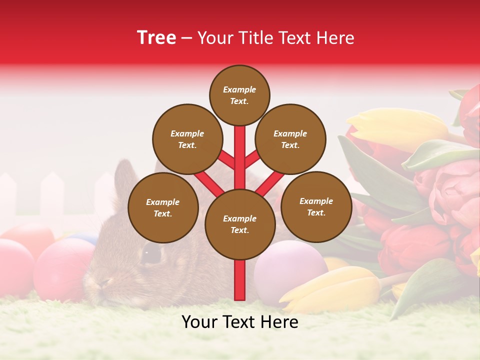 Himmel Osterhase Zwergkaninchen PowerPoint Template
