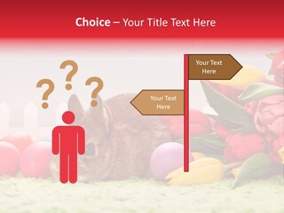 Himmel Osterhase Zwergkaninchen PowerPoint Template