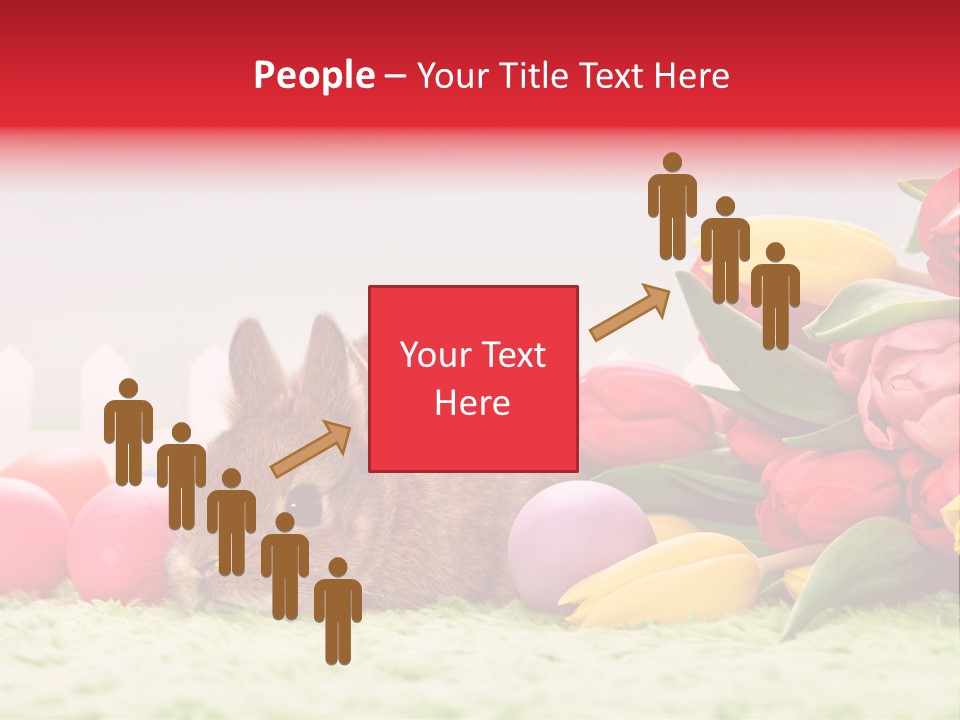 Himmel Osterhase Zwergkaninchen PowerPoint Template