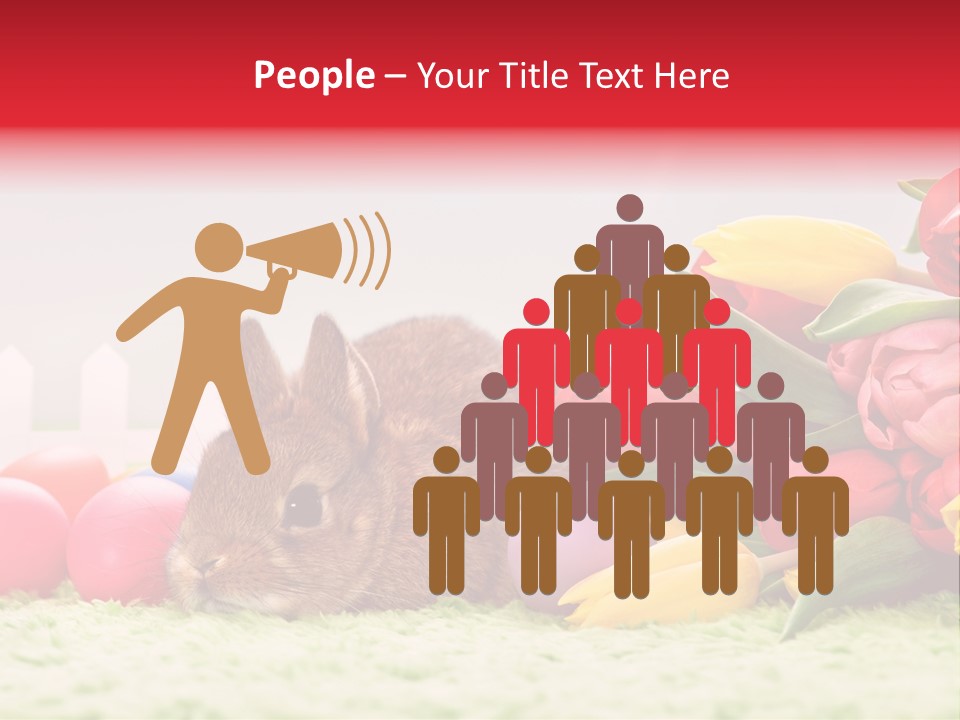 Himmel Osterhase Zwergkaninchen PowerPoint Template