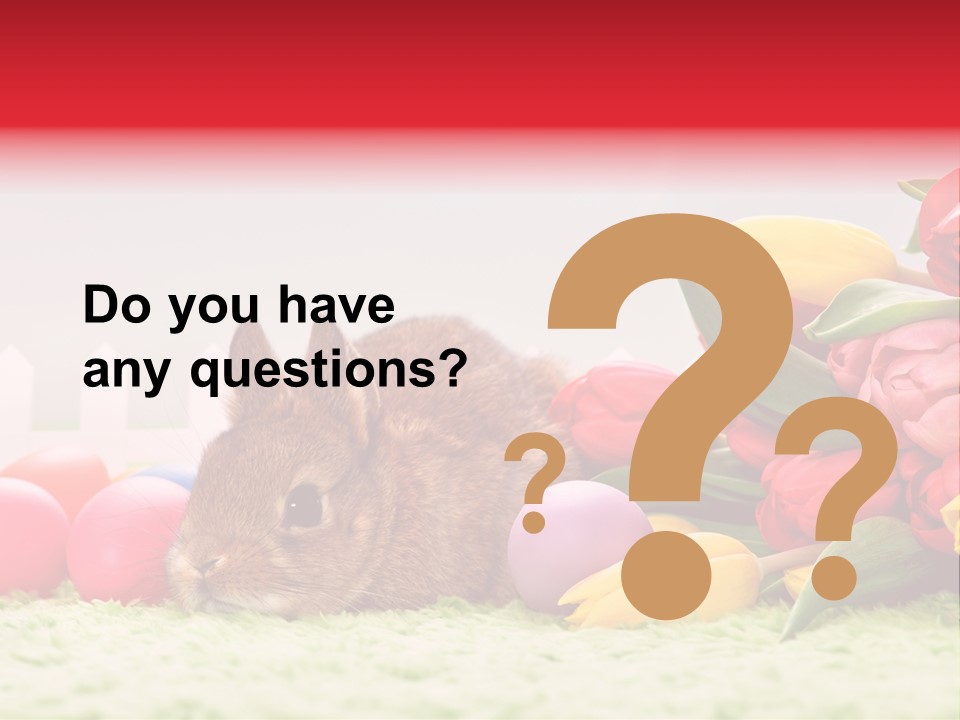 Himmel Osterhase Zwergkaninchen PowerPoint Template