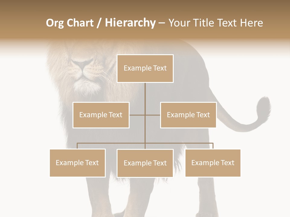 Full Length White Mane PowerPoint Template