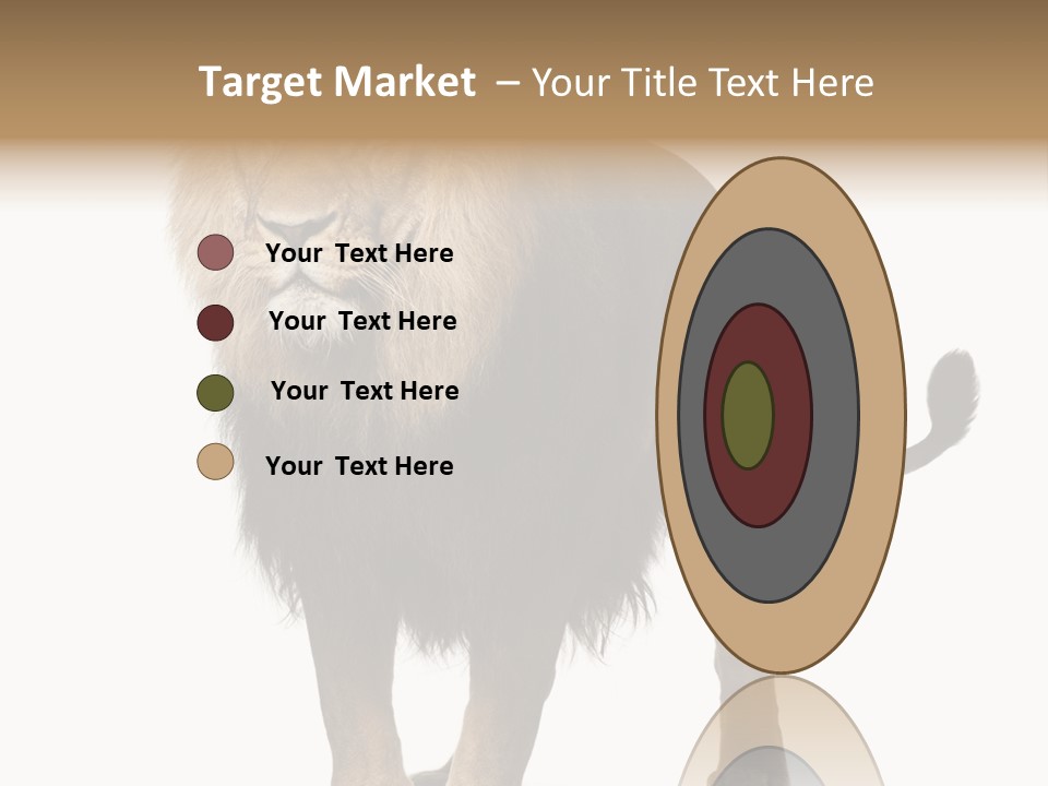 Full Length White Mane PowerPoint Template