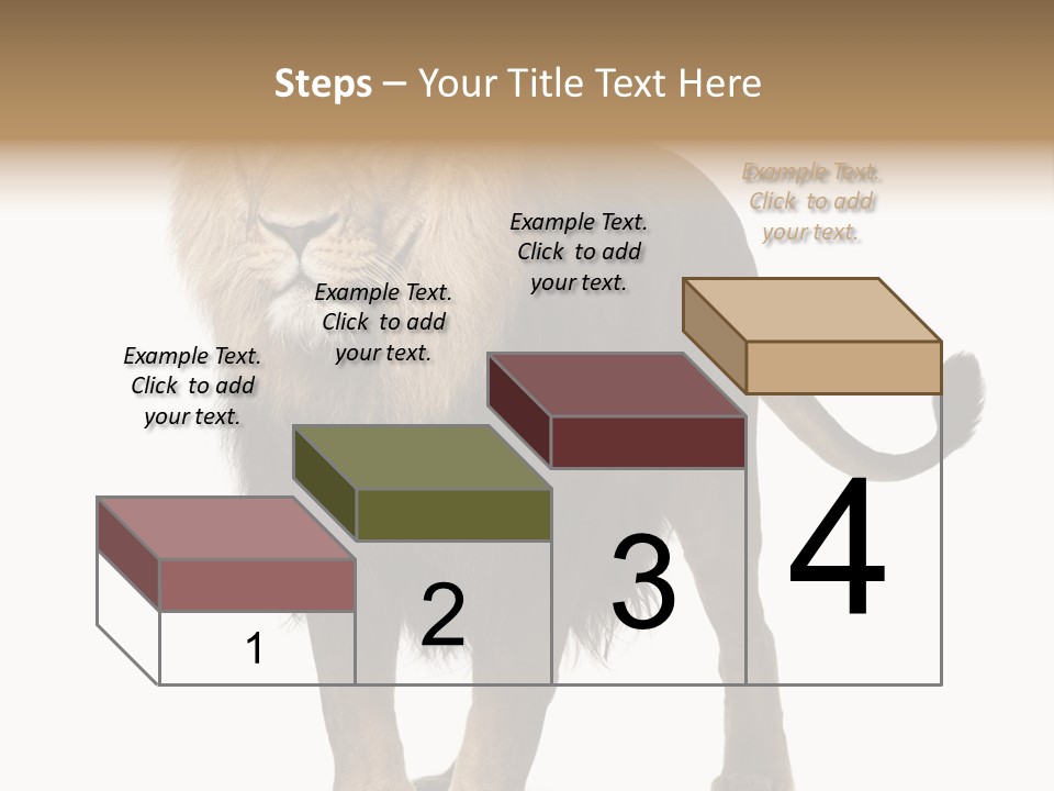 Full Length White Mane PowerPoint Template