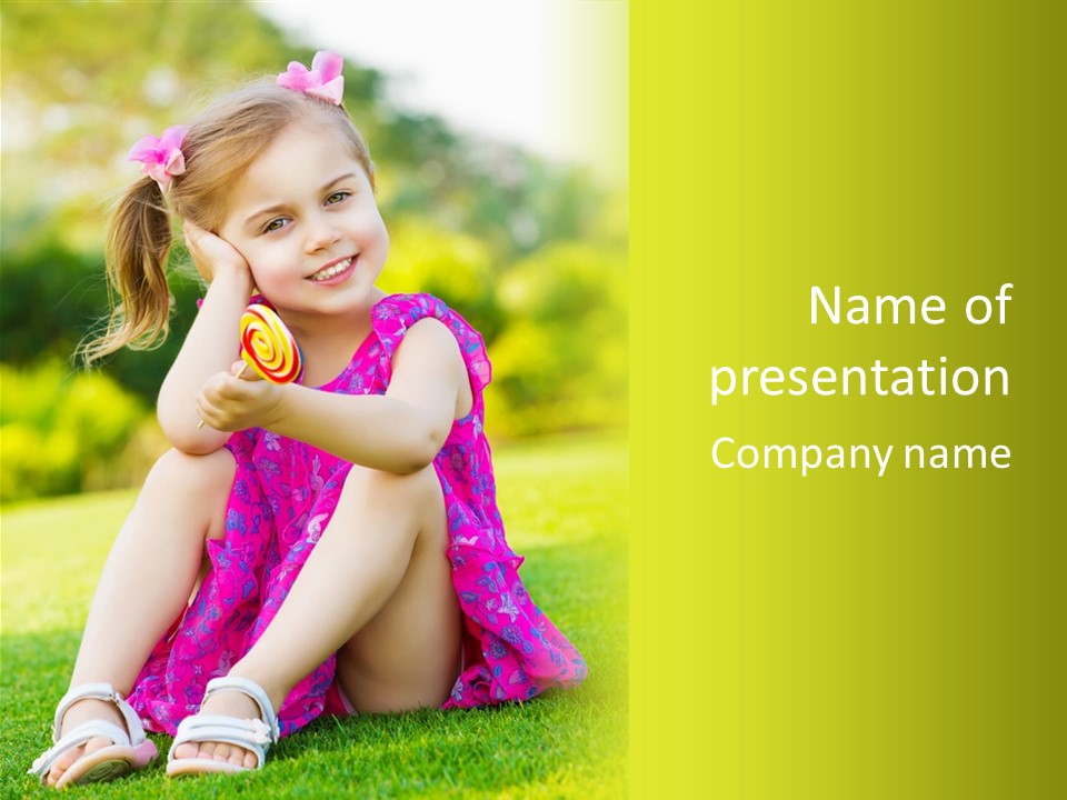 Outdoor Cane Sit PowerPoint Template