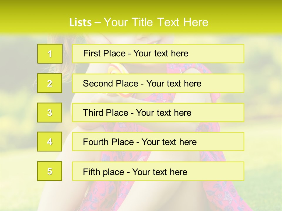 Outdoor Cane Sit PowerPoint Template