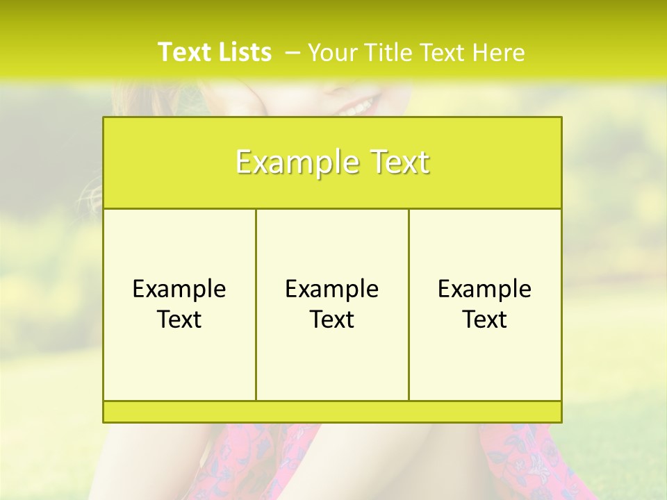 Outdoor Cane Sit PowerPoint Template