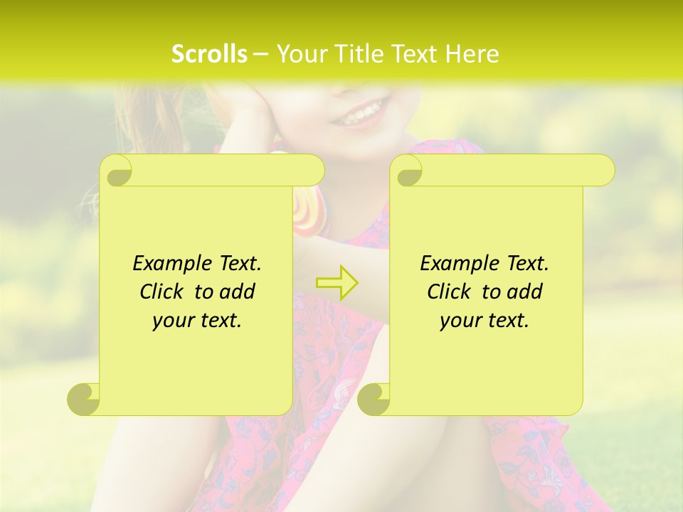 Outdoor Cane Sit PowerPoint Template