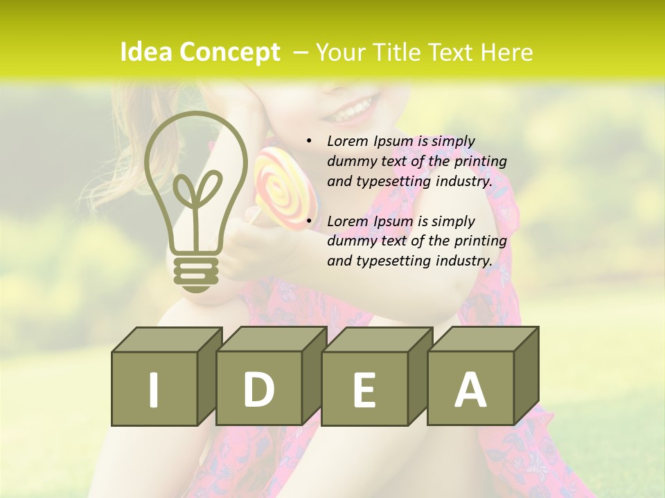 Outdoor Cane Sit PowerPoint Template