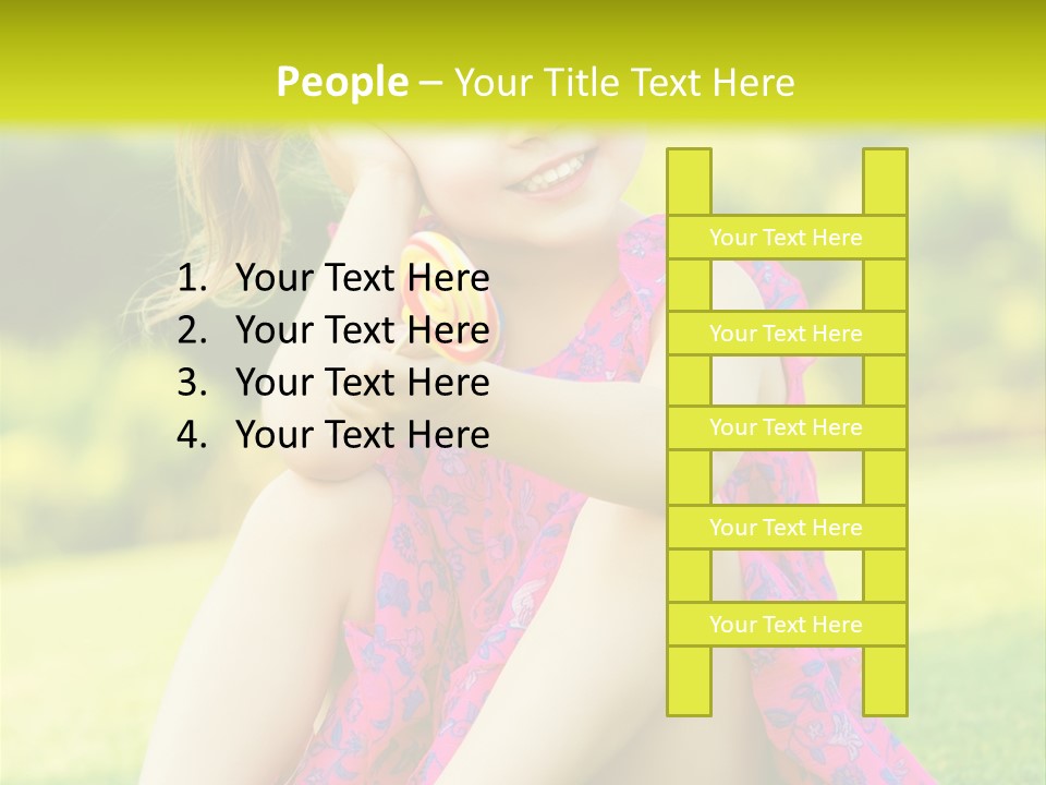 Outdoor Cane Sit PowerPoint Template