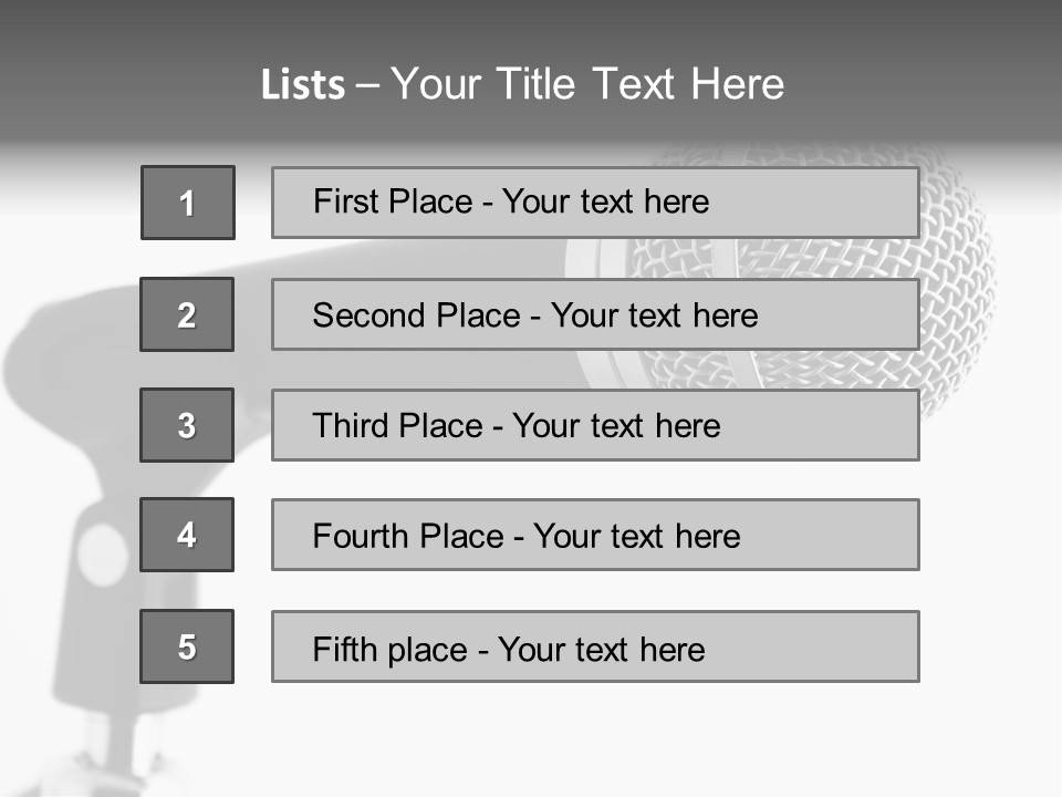 Pop Karaoke Voce PowerPoint Template