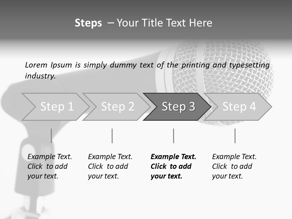 Pop Karaoke Voce PowerPoint Template
