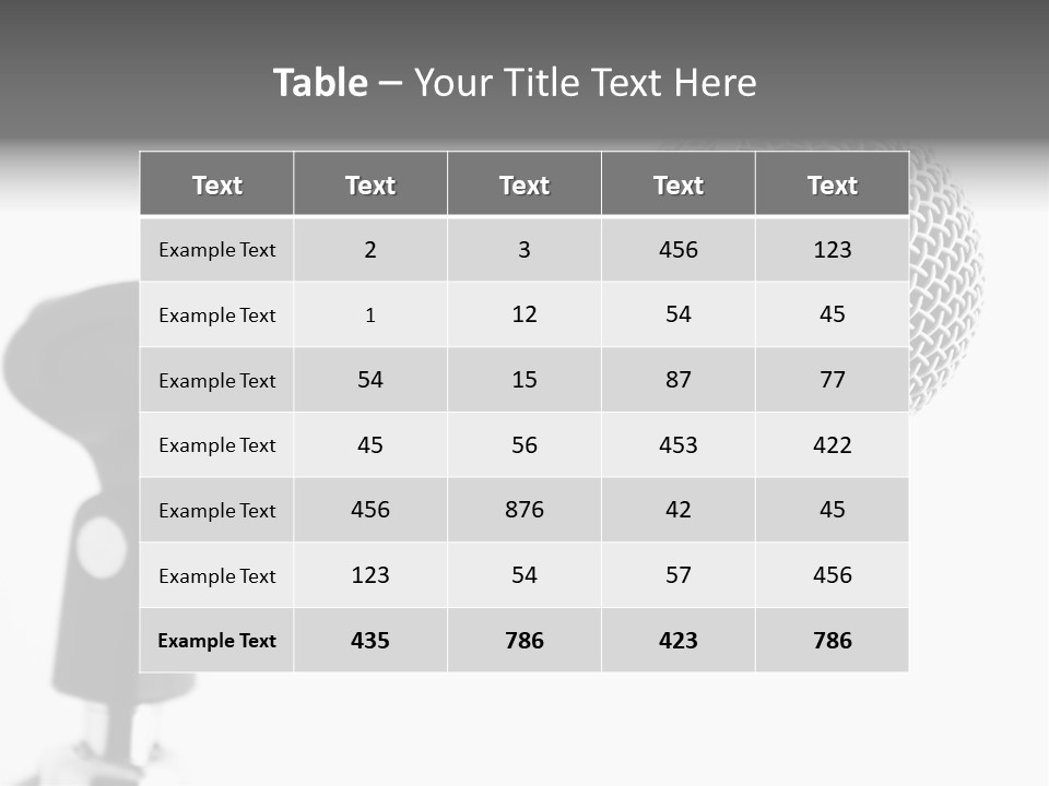 Pop Karaoke Voce PowerPoint Template