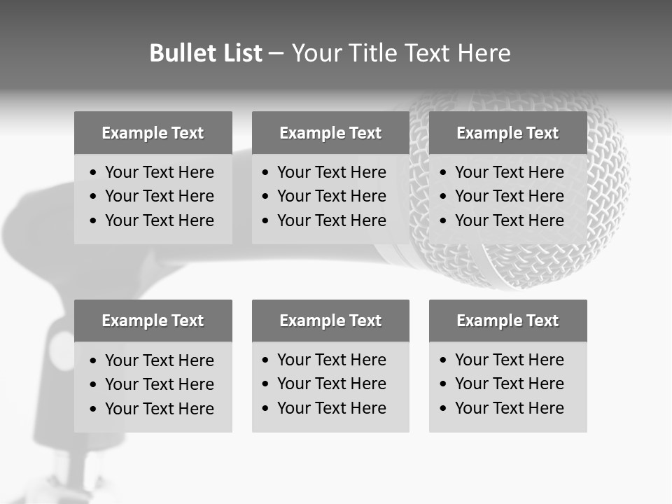 Pop Karaoke Voce PowerPoint Template