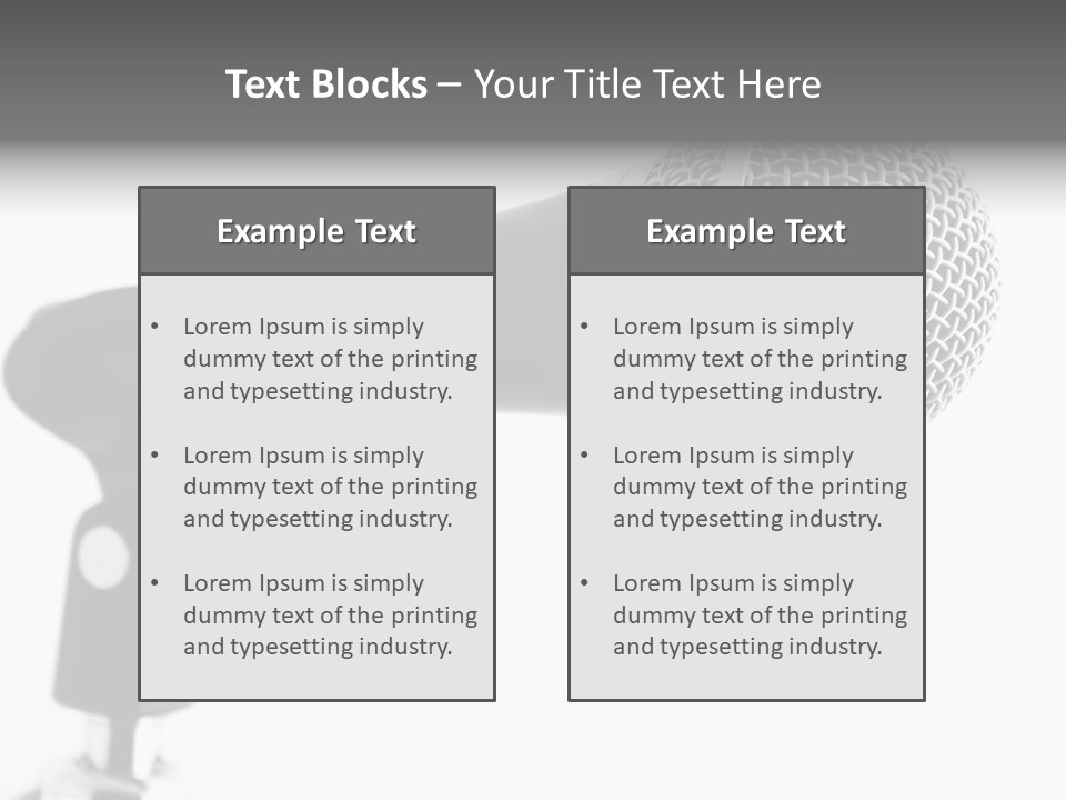 Pop Karaoke Voce PowerPoint Template