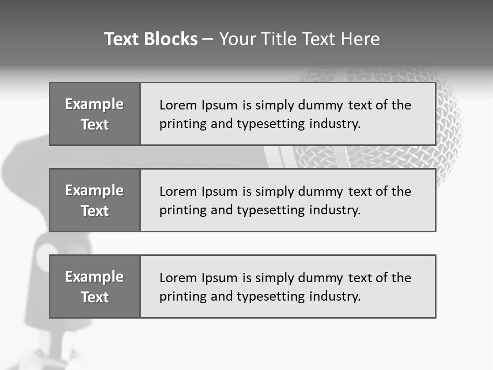 Pop Karaoke Voce PowerPoint Template