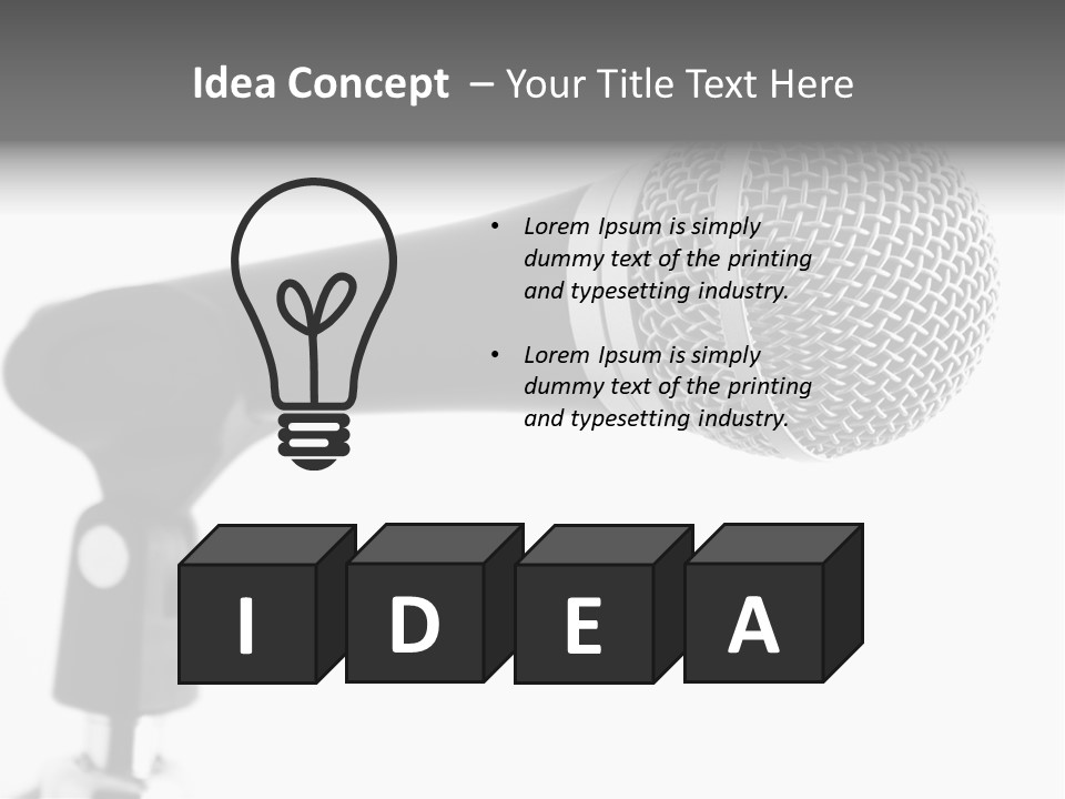 Pop Karaoke Voce PowerPoint Template