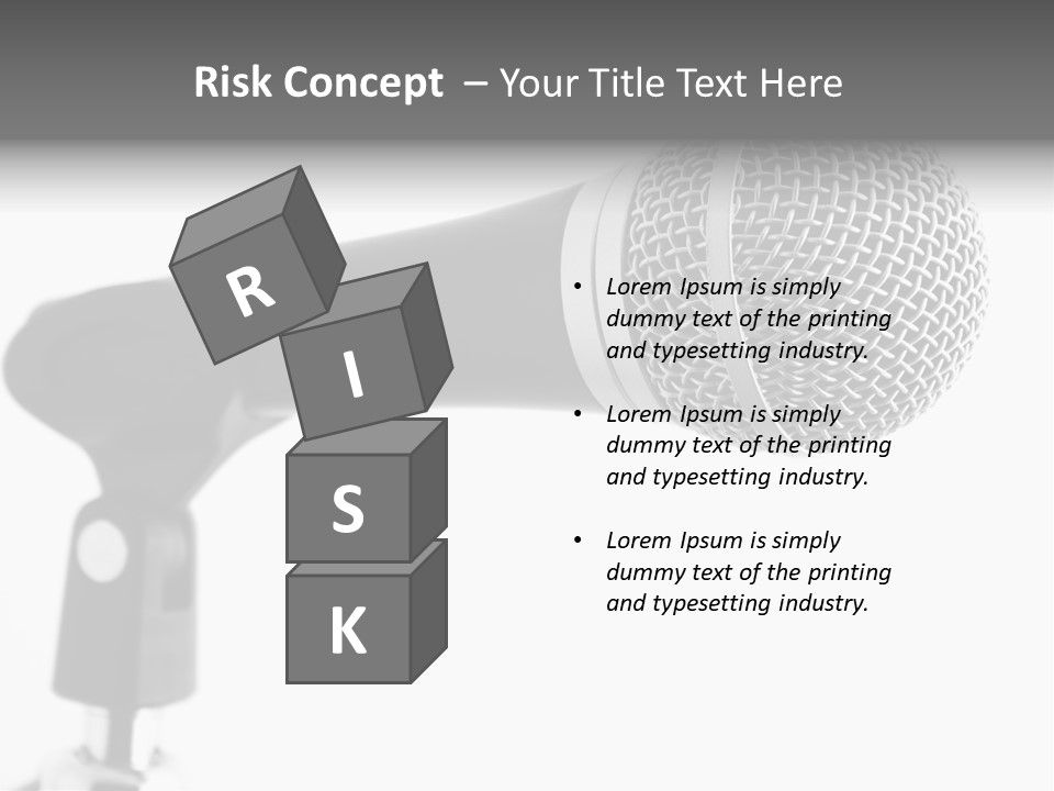 Pop Karaoke Voce PowerPoint Template