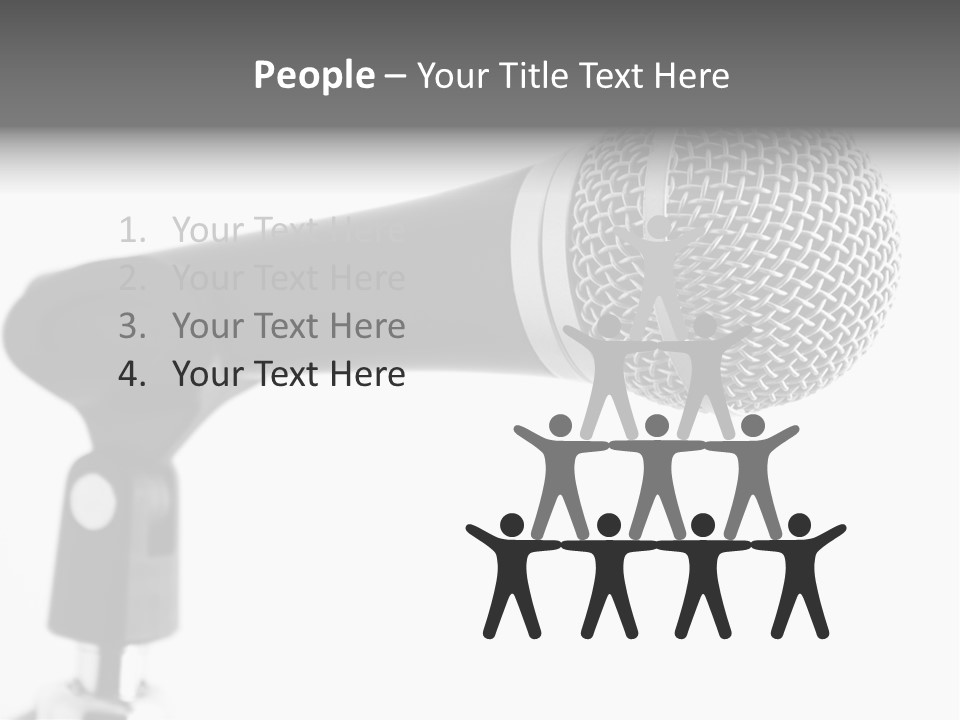 Pop Karaoke Voce PowerPoint Template