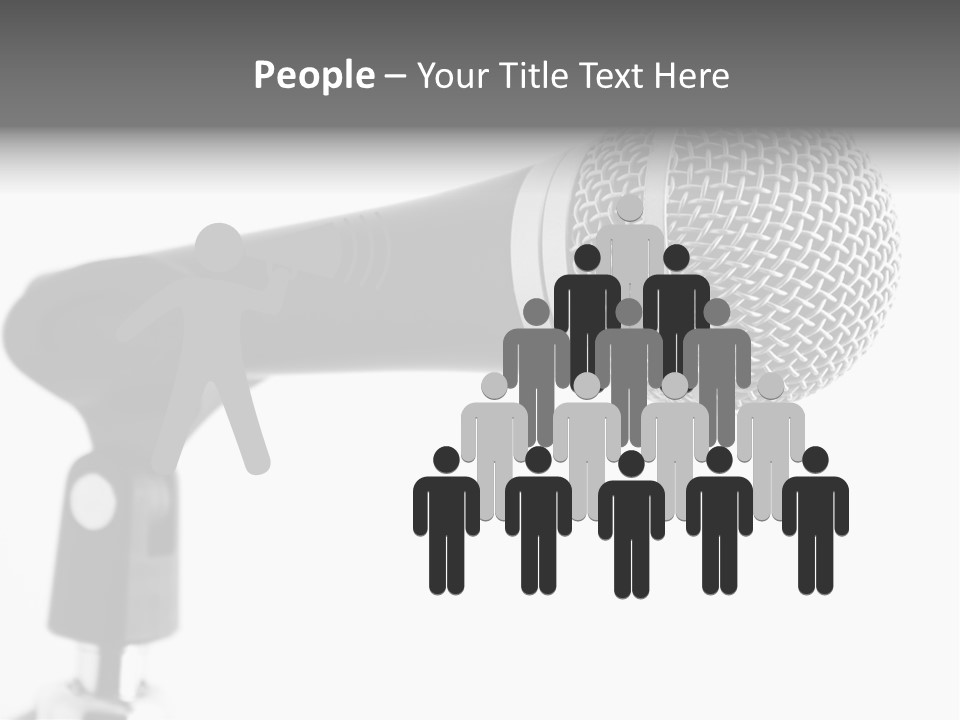 Pop Karaoke Voce PowerPoint Template