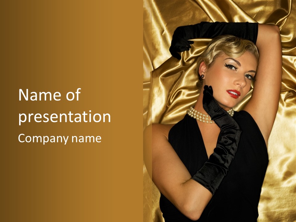 Lady People Lovely PowerPoint Template