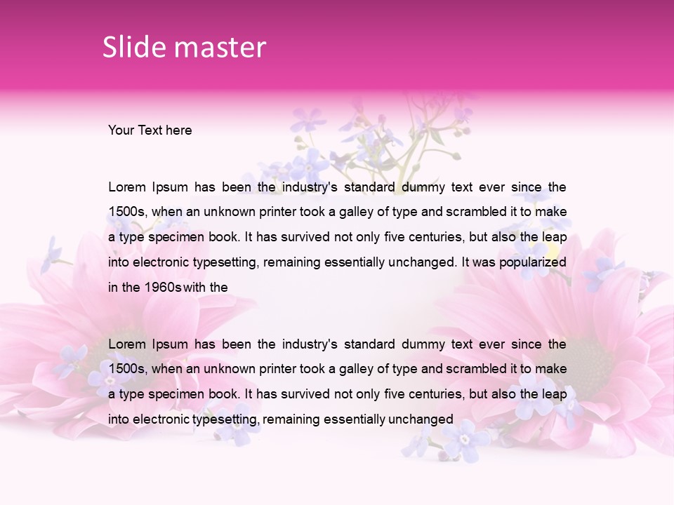 Background Bloom Bright PowerPoint Template