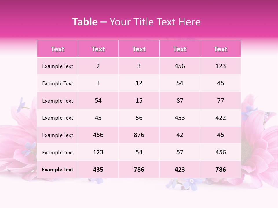 Background Bloom Bright PowerPoint Template