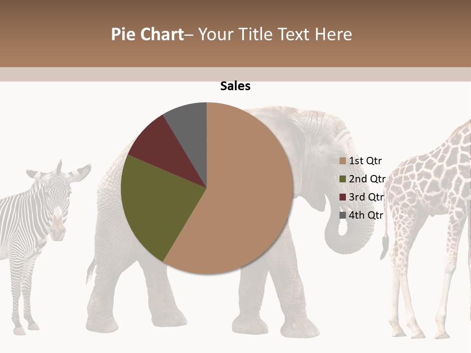 Standing Pachyderm African PowerPoint Template