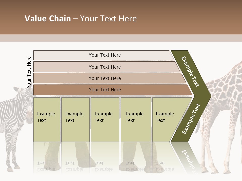 Standing Pachyderm African PowerPoint Template
