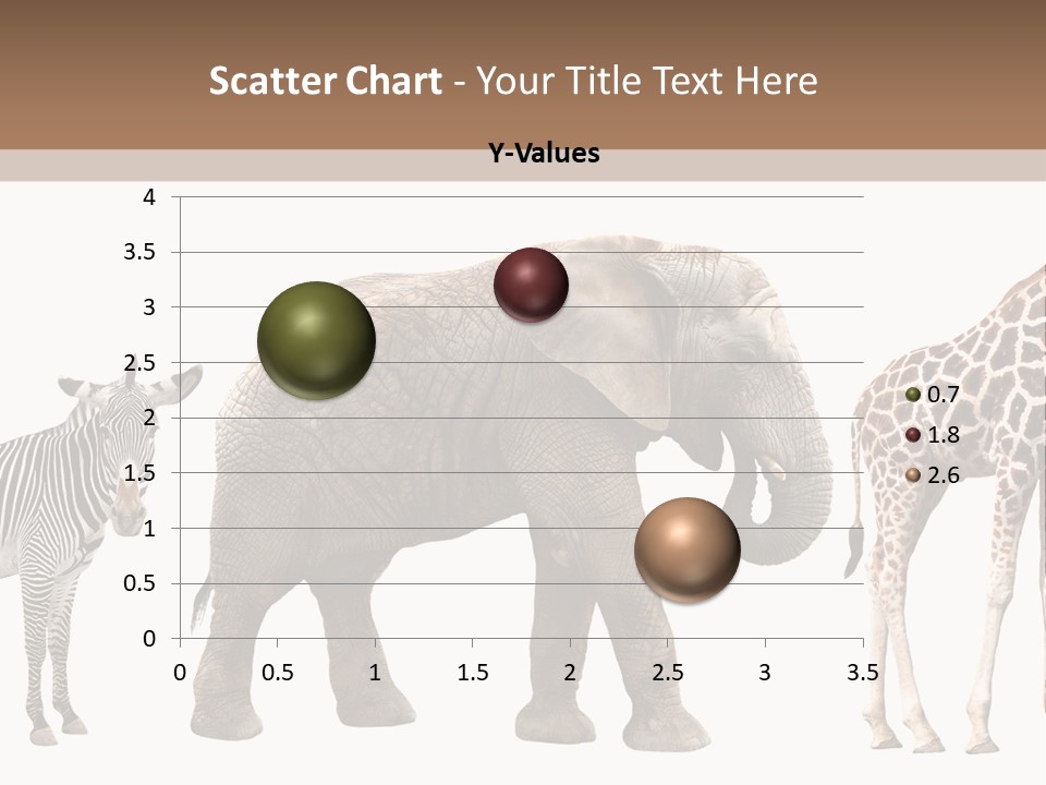 Standing Pachyderm African PowerPoint Template