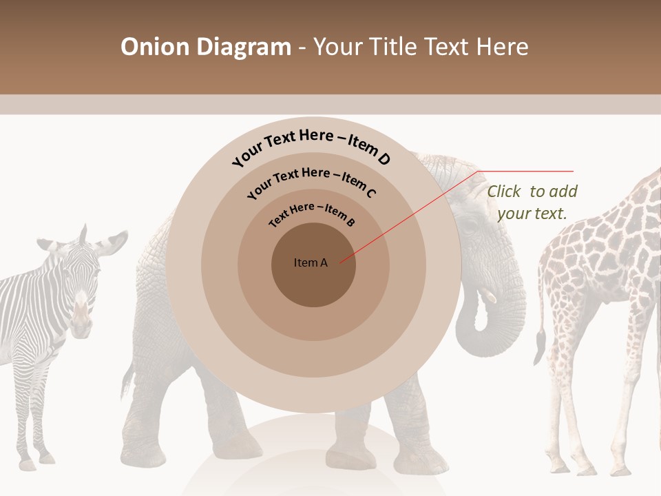 Standing Pachyderm African PowerPoint Template