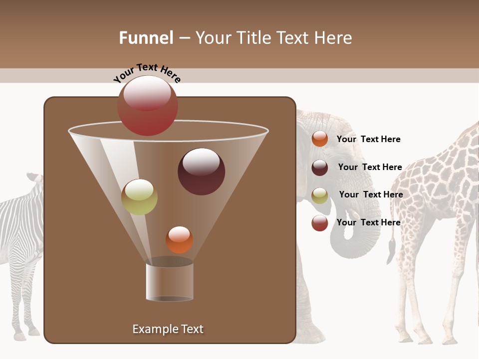 Standing Pachyderm African PowerPoint Template