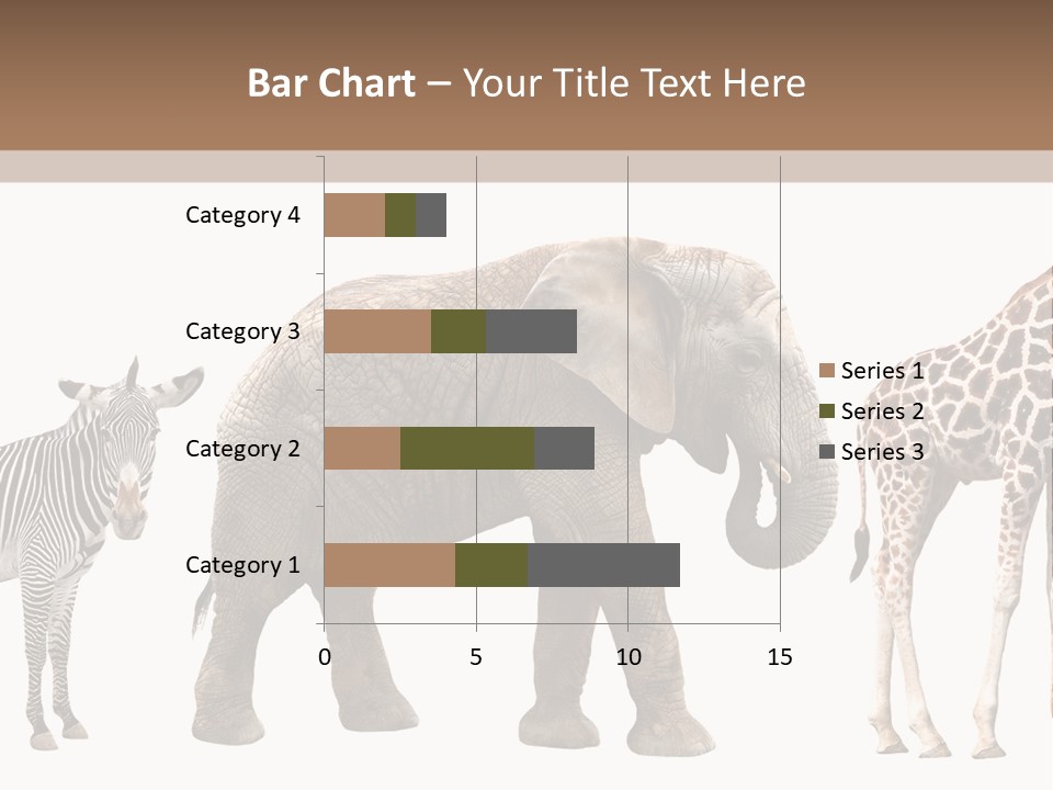 Standing Pachyderm African PowerPoint Template