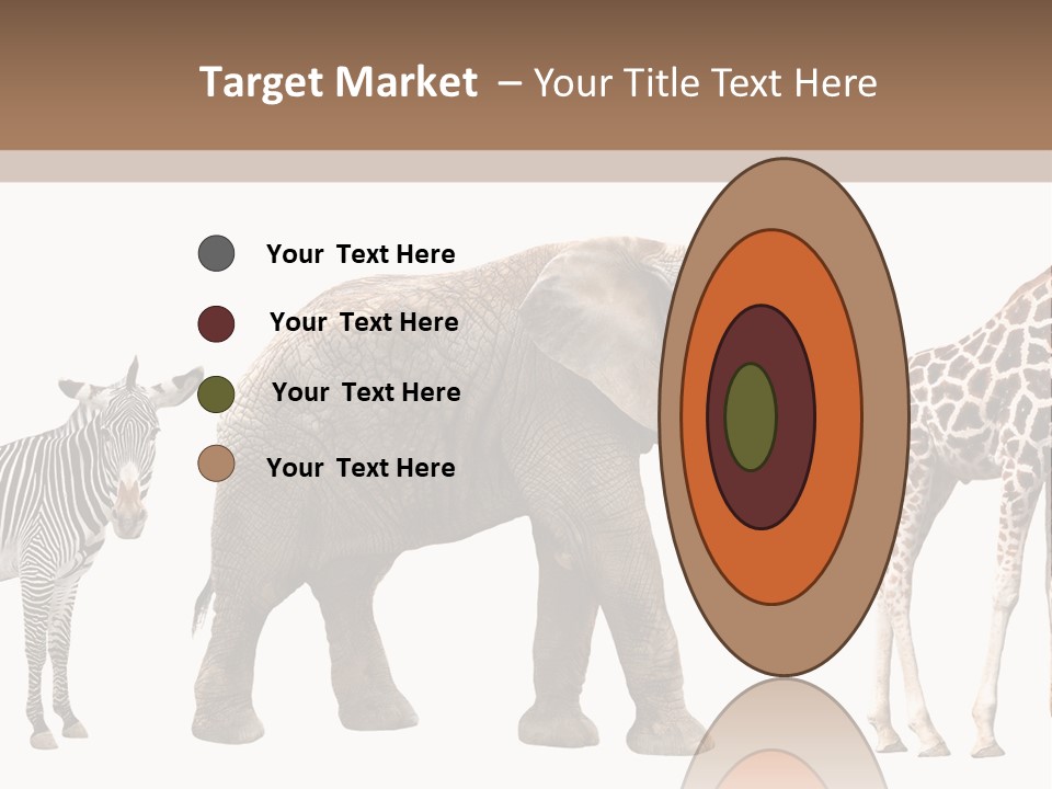 Standing Pachyderm African PowerPoint Template