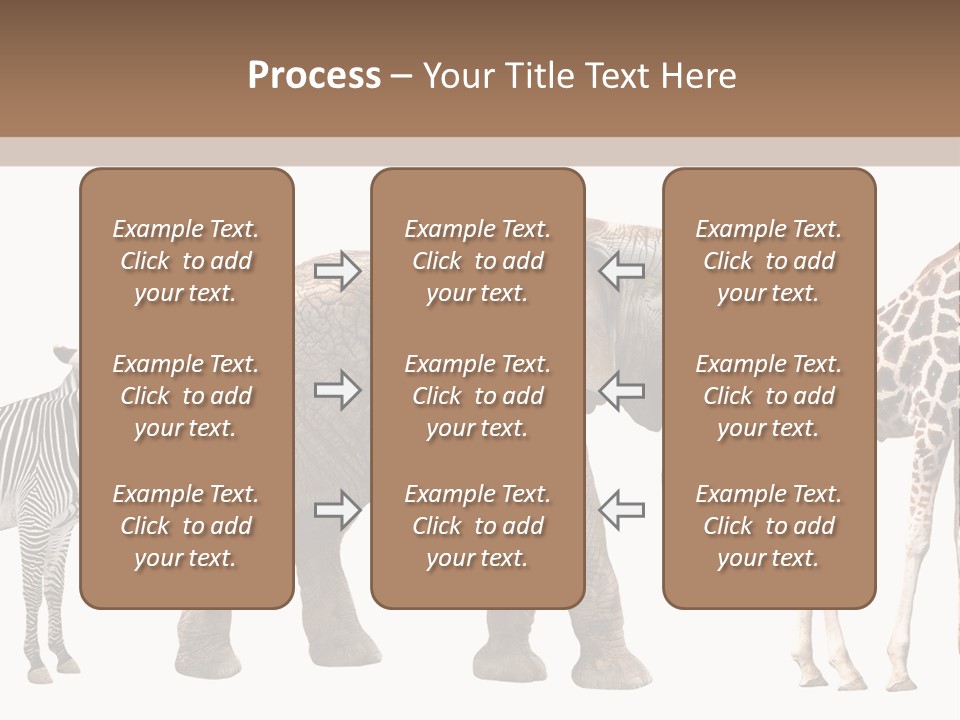 Standing Pachyderm African PowerPoint Template