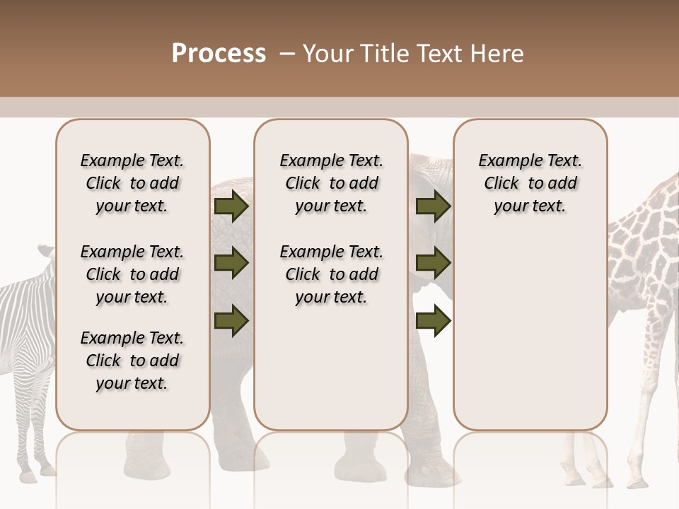 Standing Pachyderm African PowerPoint Template