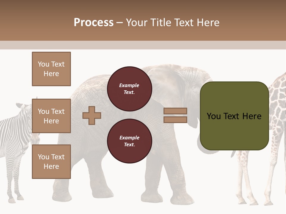 Standing Pachyderm African PowerPoint Template