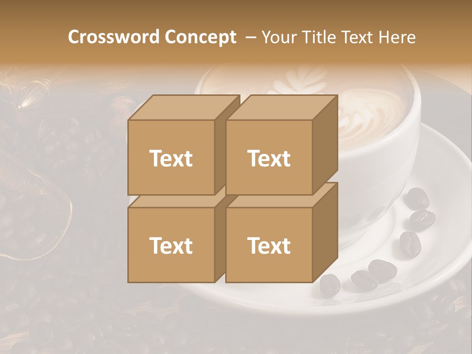 Hohe Aufl Cappuccino Latte PowerPoint Template