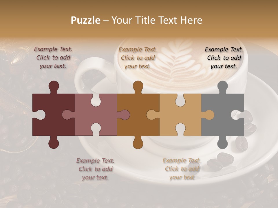 Hohe Aufl Cappuccino Latte PowerPoint Template