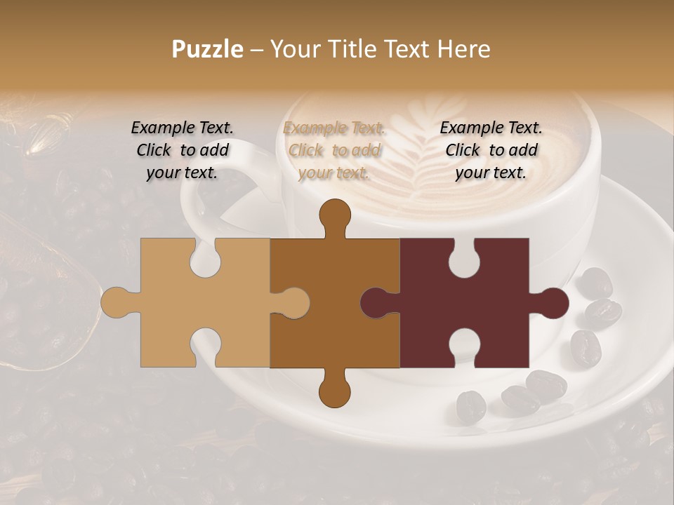 Hohe Aufl Cappuccino Latte PowerPoint Template