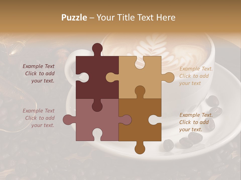 Hohe Aufl Cappuccino Latte PowerPoint Template