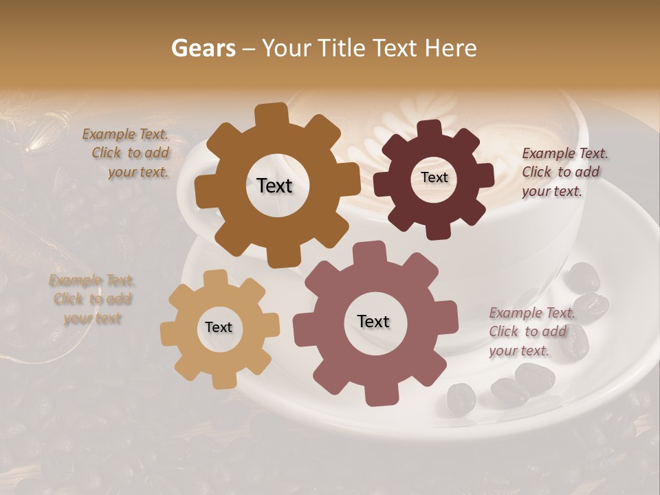 Hohe Aufl Cappuccino Latte PowerPoint Template