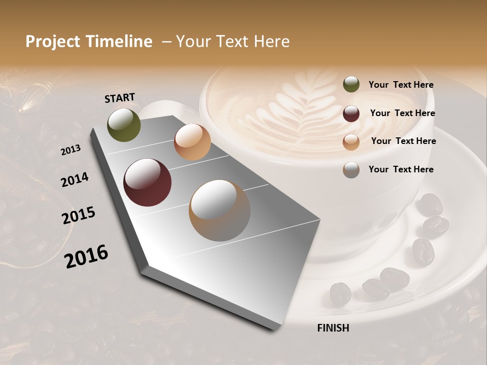 Hohe Aufl Cappuccino Latte PowerPoint Template