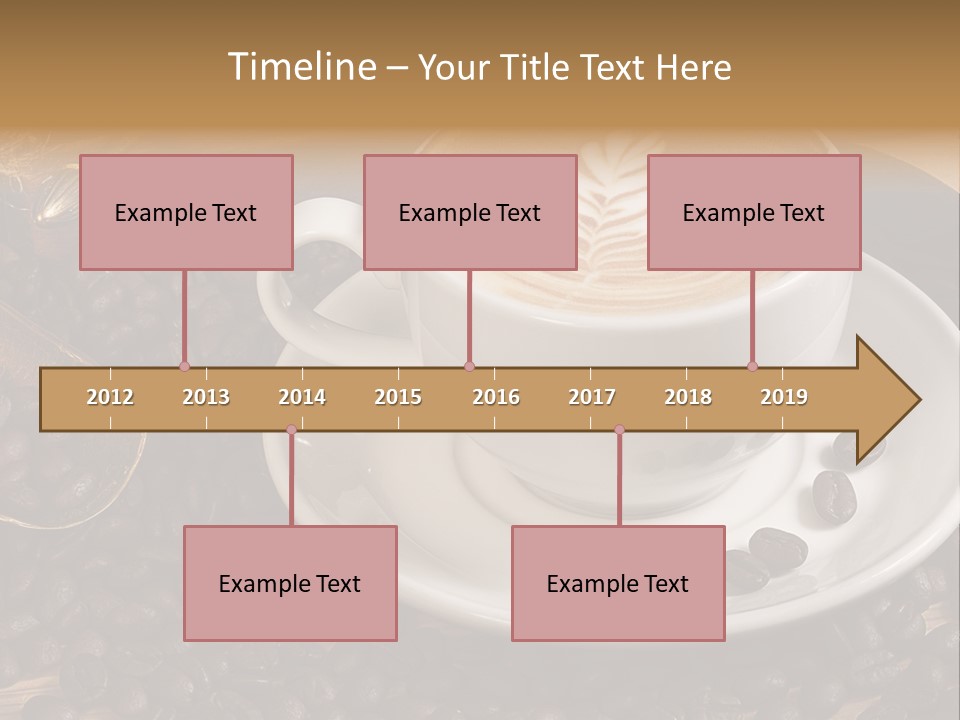 Hohe Aufl Cappuccino Latte PowerPoint Template