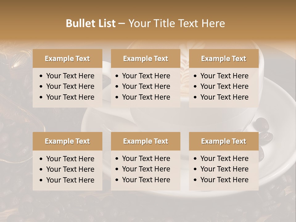 Hohe Aufl Cappuccino Latte PowerPoint Template