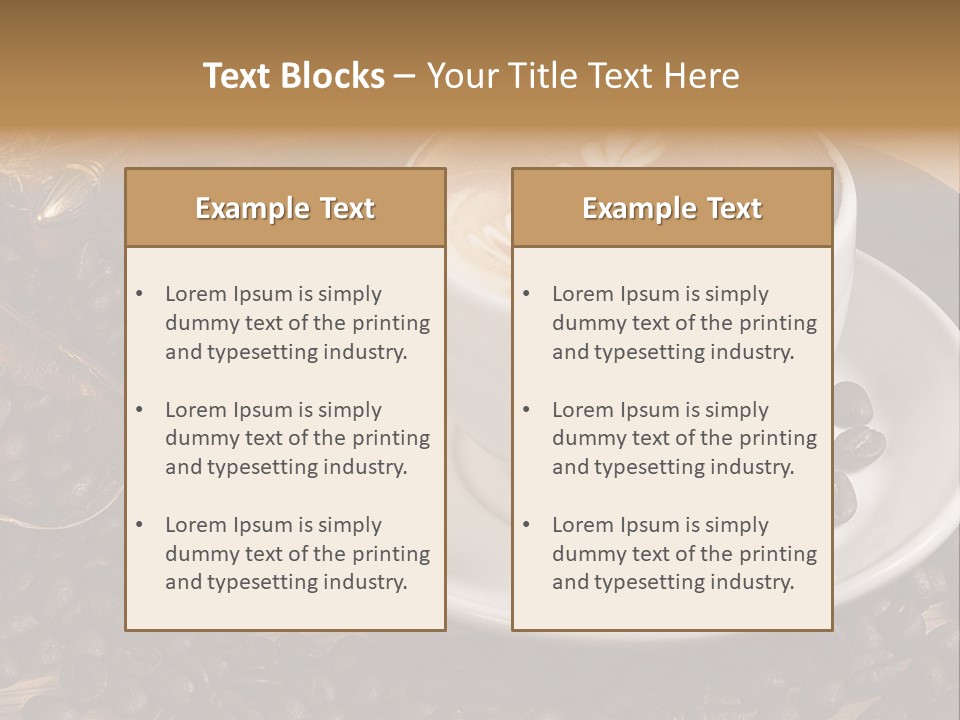 Hohe Aufl Cappuccino Latte PowerPoint Template
