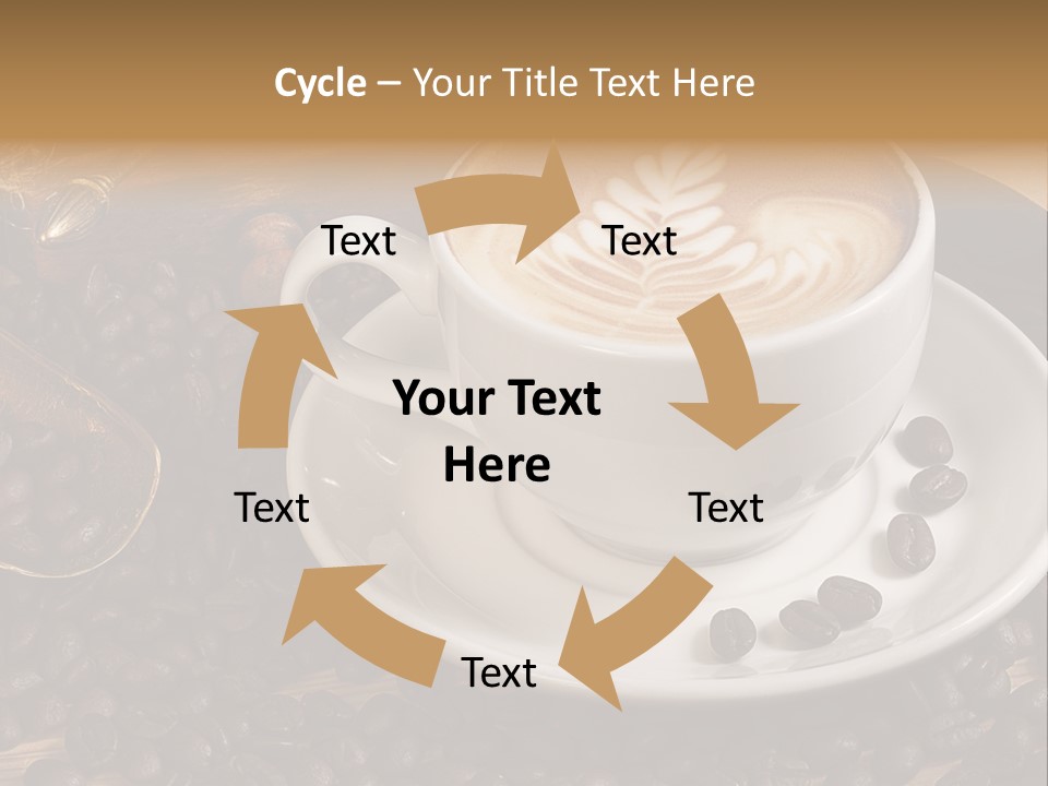 Hohe Aufl Cappuccino Latte PowerPoint Template